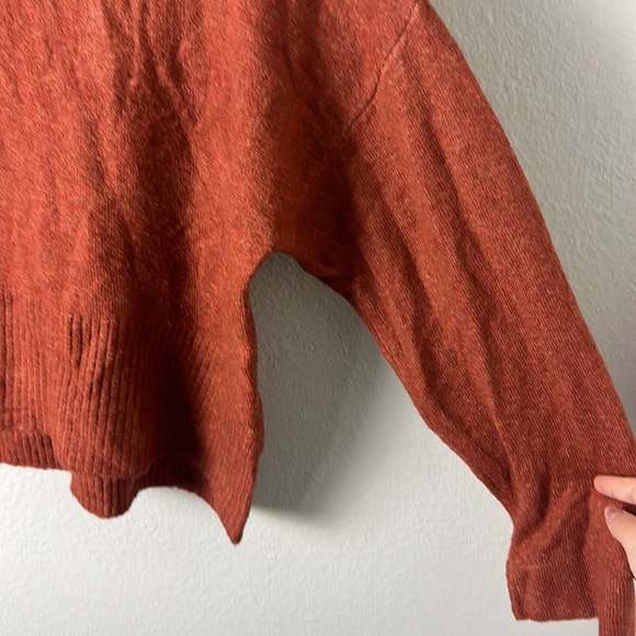 A New Day Orange Dolman Sleeve Sweater - Picture 3 of 5